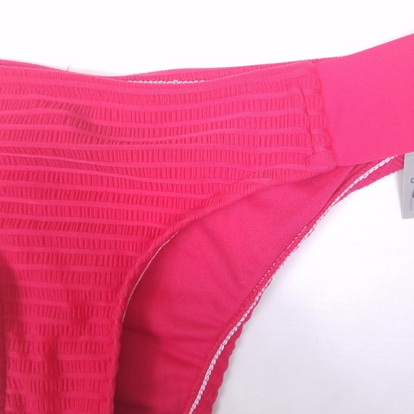 Mossimo Seersucker Cheeky Side Tab Bikini Bottom S - Picture 4 of 8